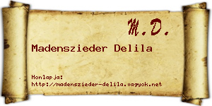 Madenszieder Delila névjegykártya
